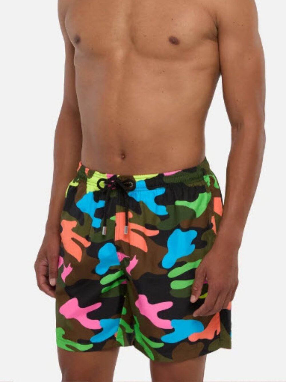 NWT MC2 Saint Barth Multicolor (Item-63) Lighting Fluo Camouflage Swim Shorts S